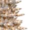 4.5ft. Pre-Lit Slim Flocked Fraser Fir Artificial Christmas Tree, Clear Lights